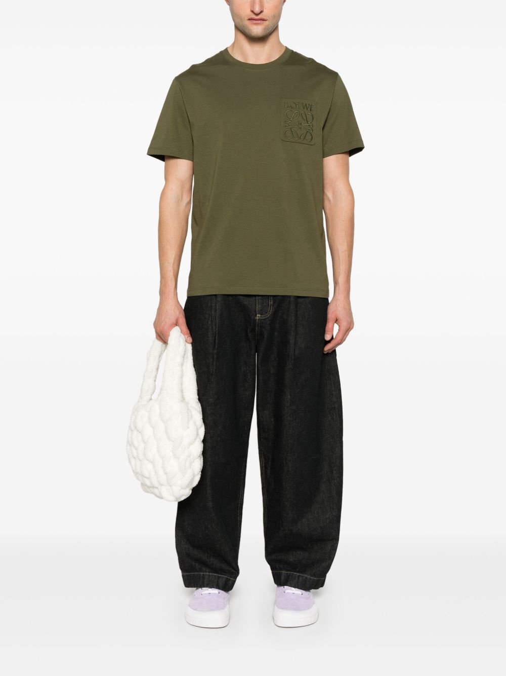 Anagram-embroidered T-shirt - 2