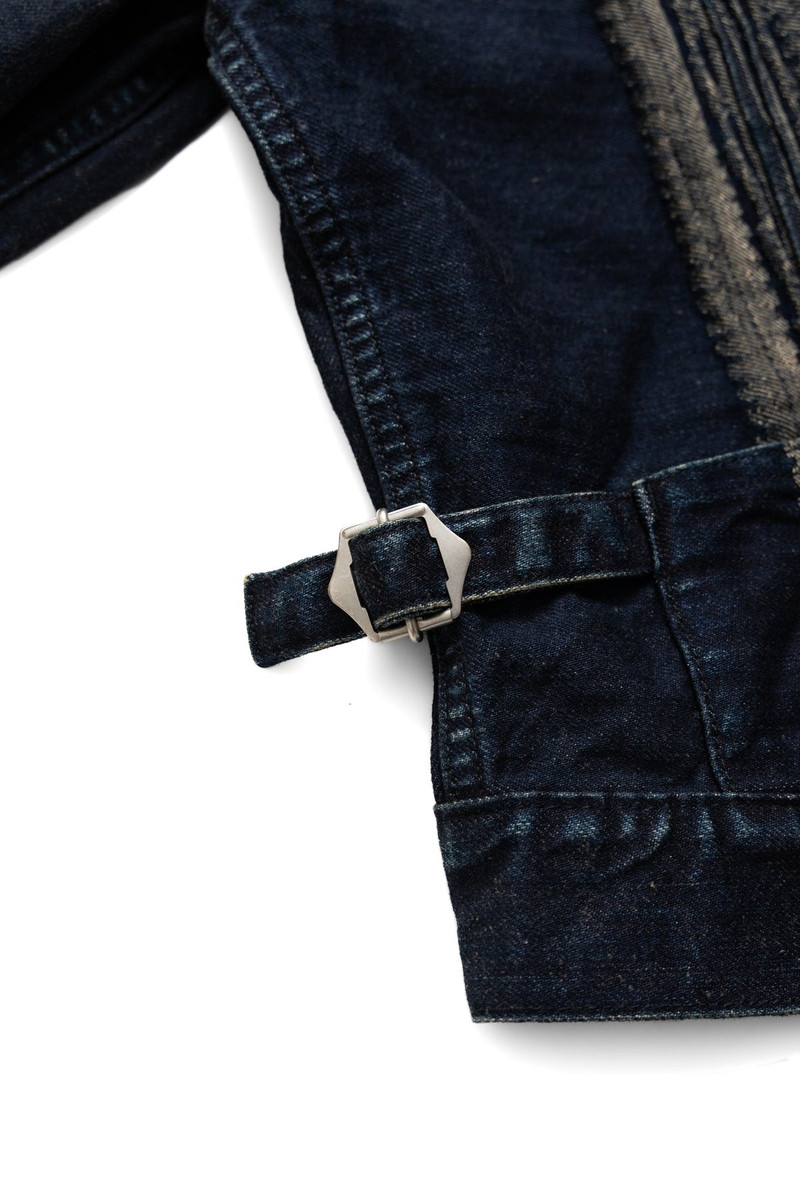 12oz YAGASURI Jacquard Denim CHIMAYO Drizzler JKT - Indigo 13