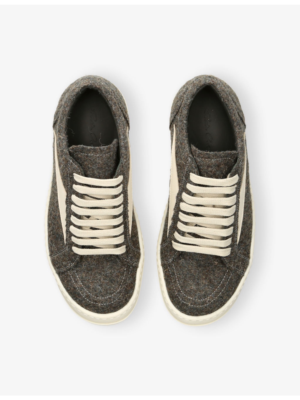 Vintage Woven and Suede Low-Top Trainers - 2