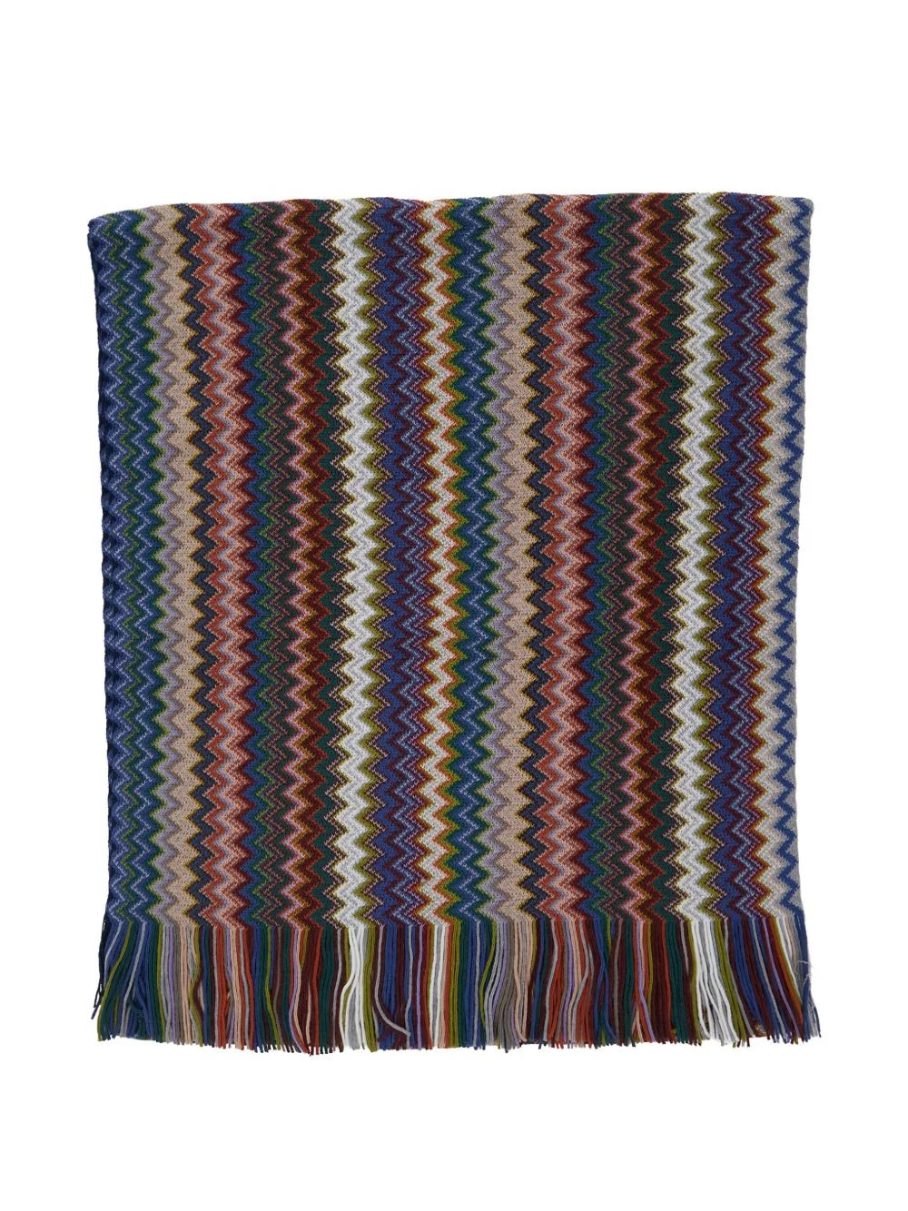 zig-zag fringed scarf - 1