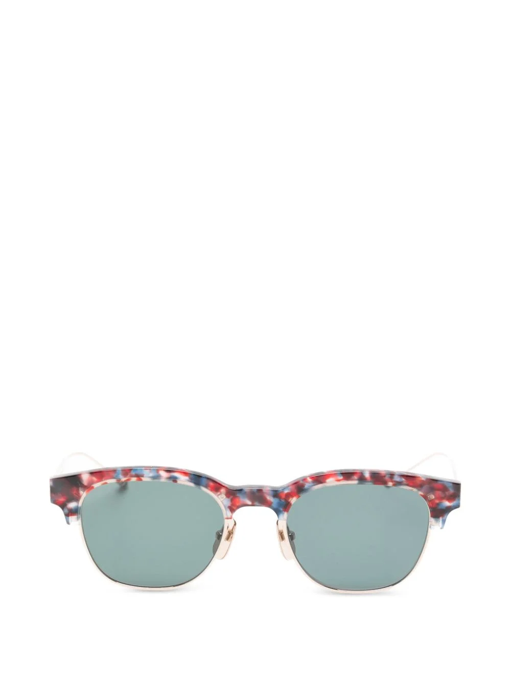 patterned-frame sunglasses - 1