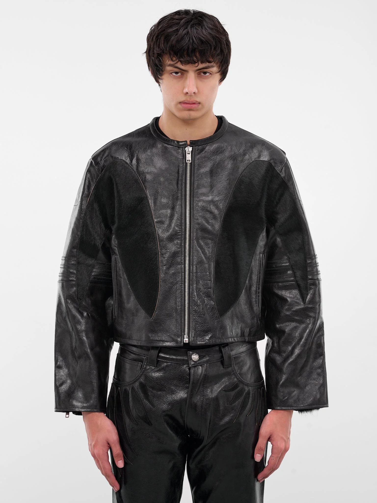 Black Fang Leather Jacket - 1