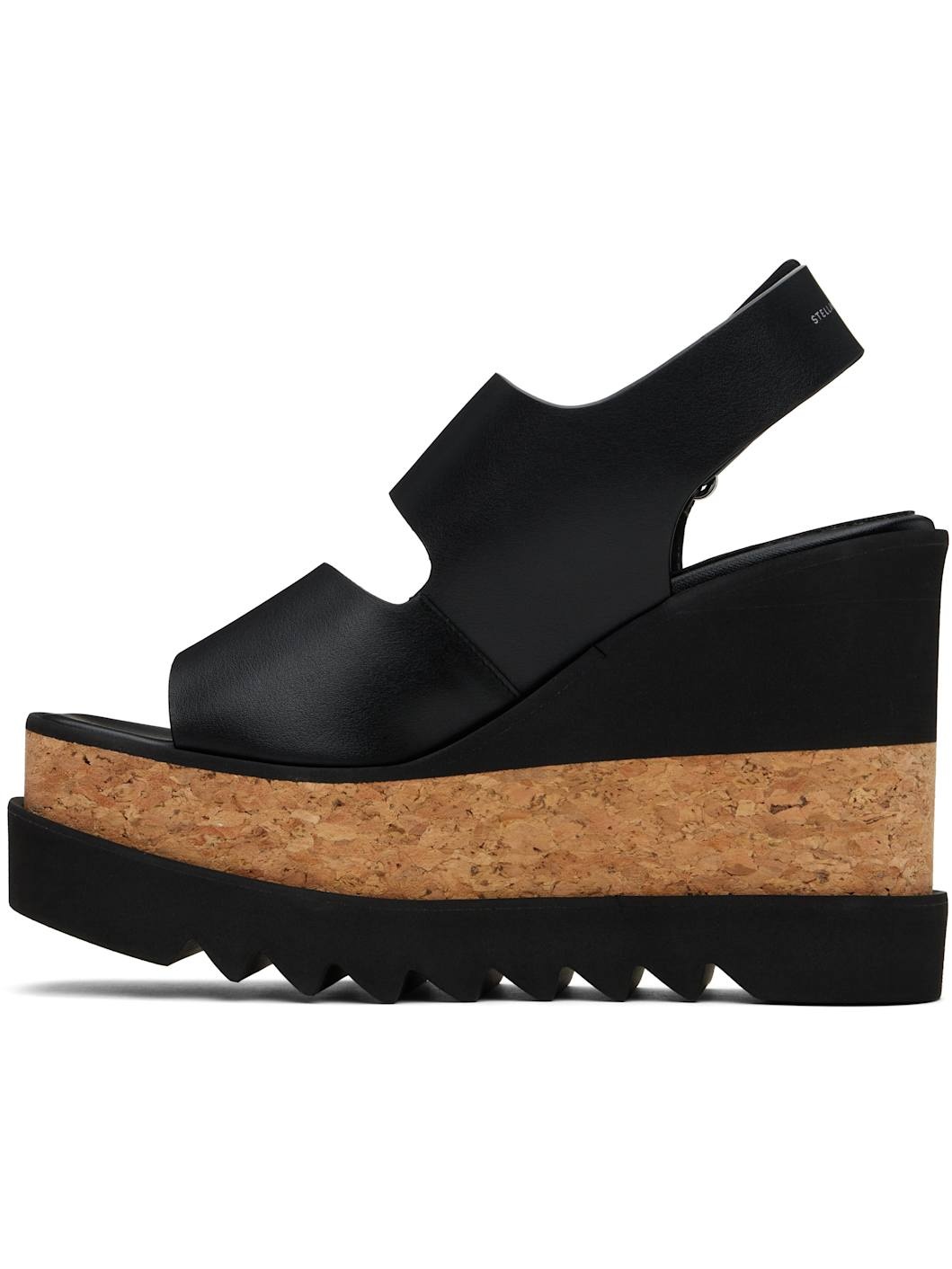 Black Elyse Alter Mat Platform Heeled Sandals - 3