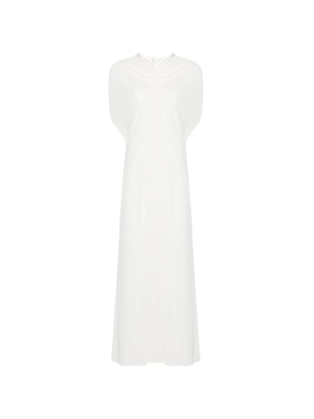 draped collar coat - 1