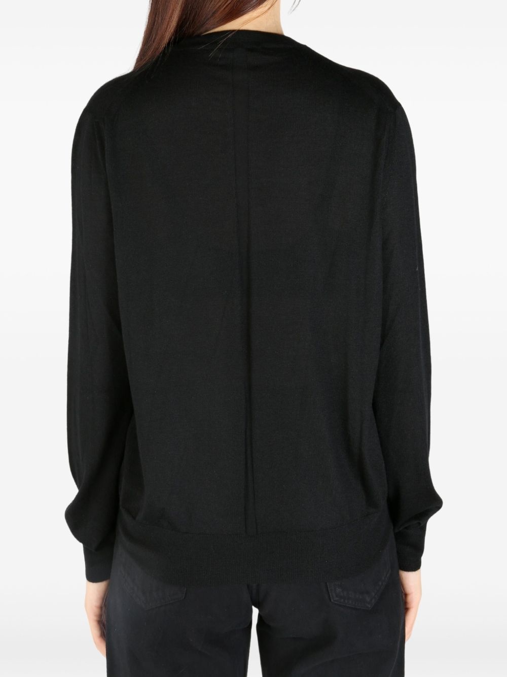 round neck cardigan - 4