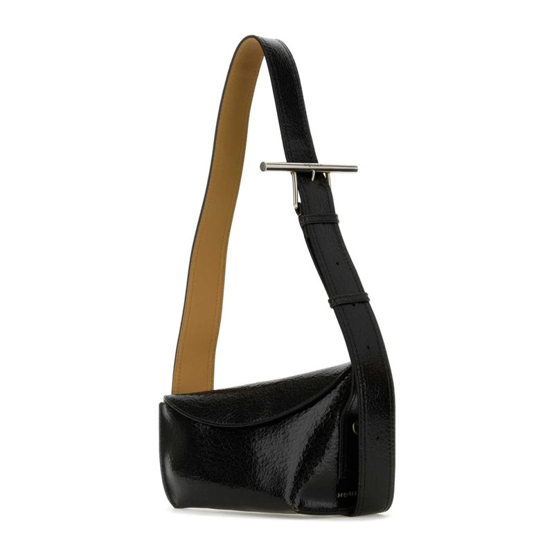 Alexander McQueen BLACK LEATHER CROSSBODY SLING BAG outlook