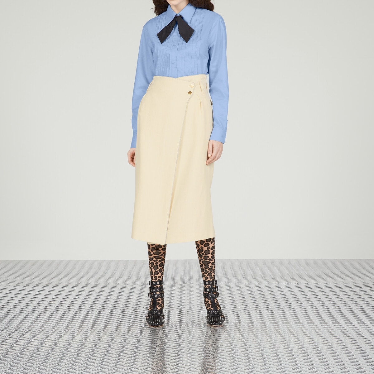Canvas linen skirt - 7