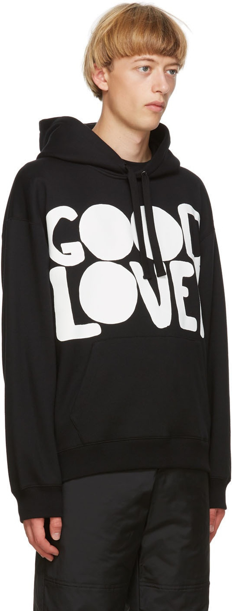 Valentino Black 'Good Lover' Hoodie outlook