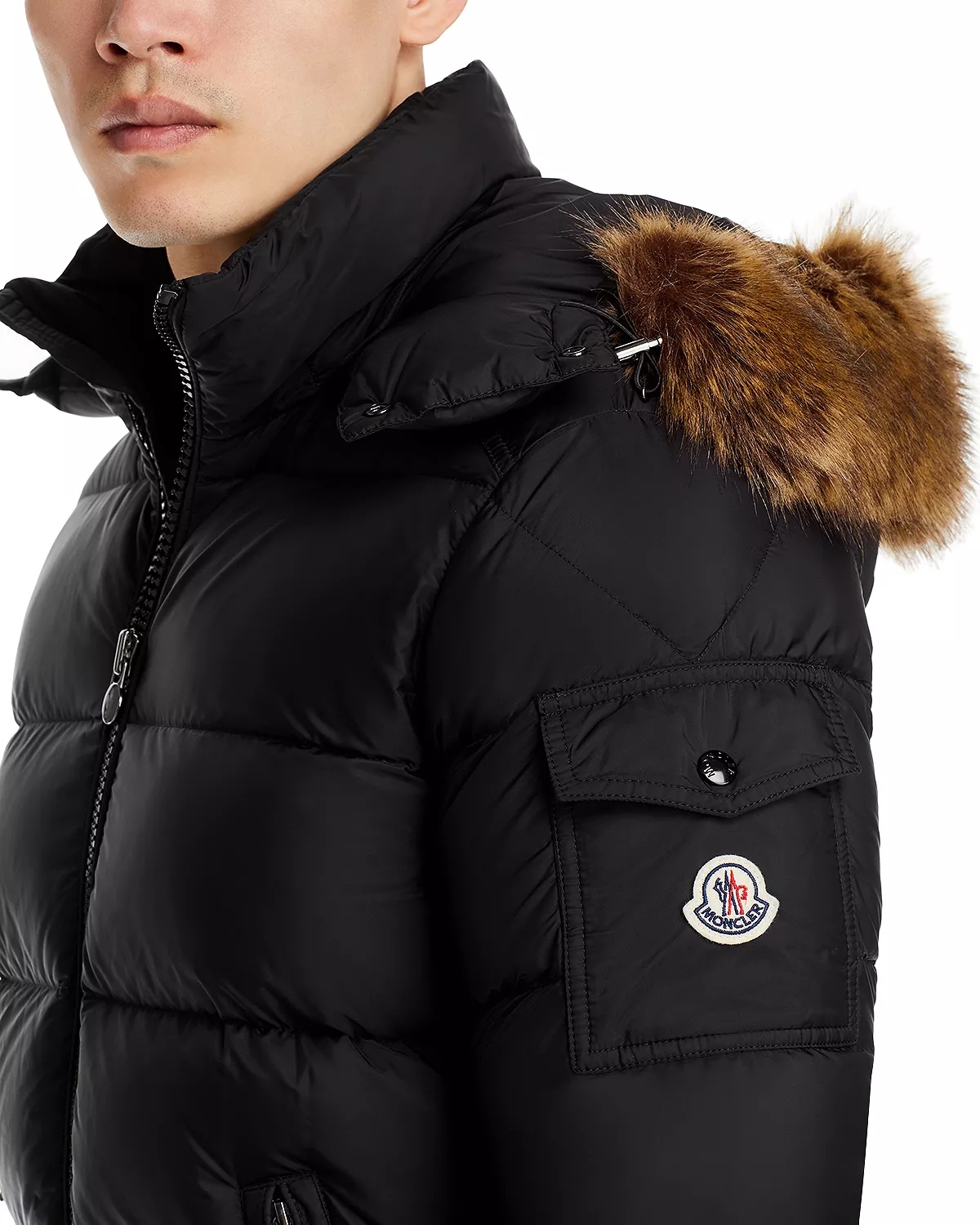 Mayaf Faux Fur Trim Hooded Down Puffer Jacket - 4