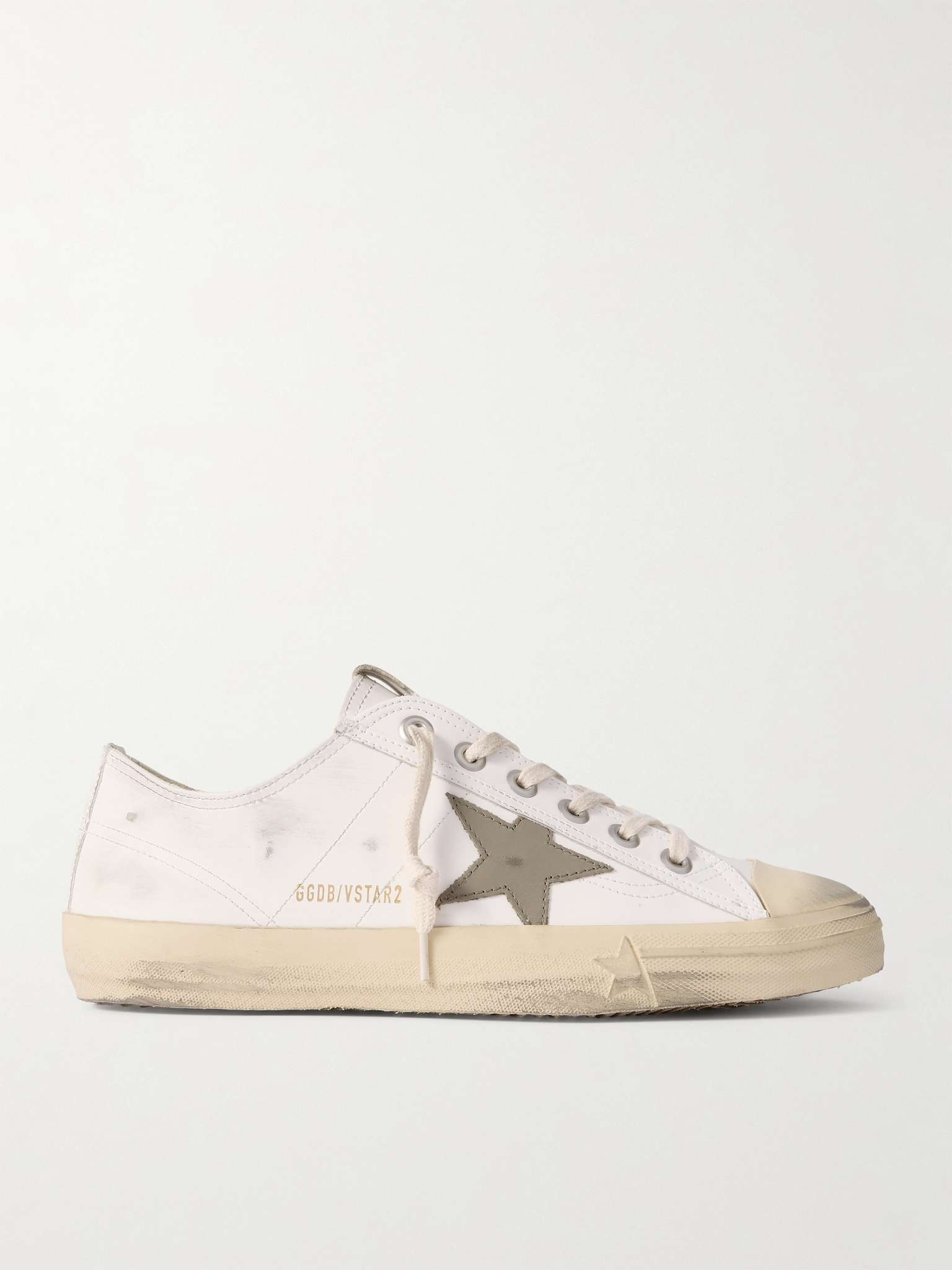 V-Star 2 Distressed Leather Sneakers - 1