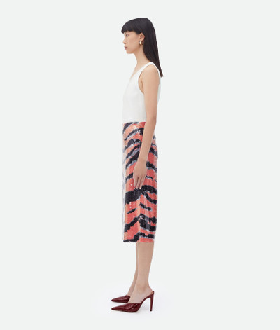 Bottega Veneta printed sequins skirt outlook