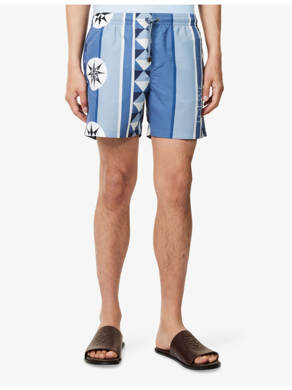 Ibiza Graphic-Pattern Woven Swim Shorts - 3