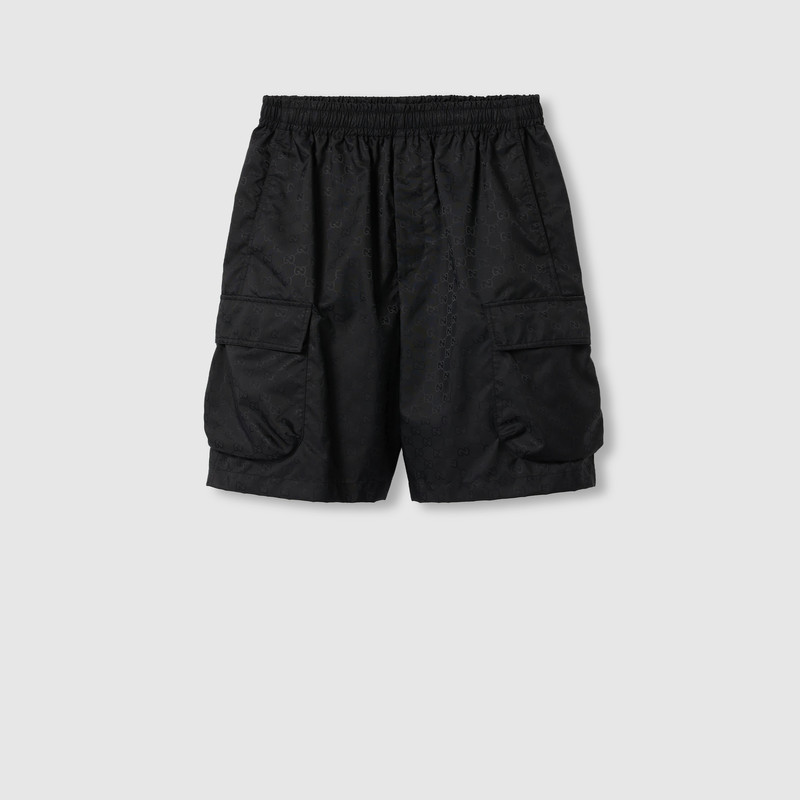 Lightweight GG nylon jacquard short 1