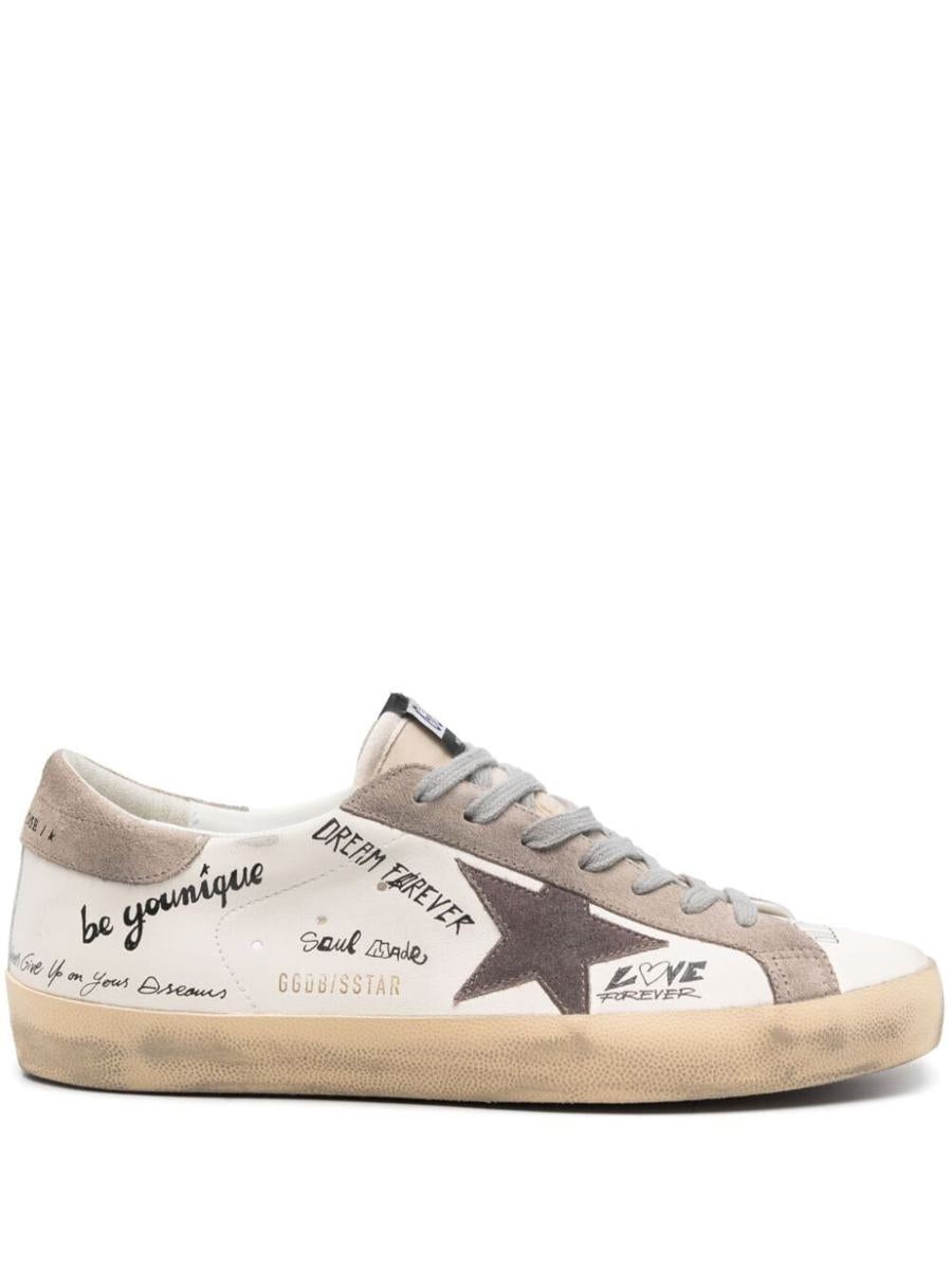 Golden Goose Super Star Nappa Upper Nylon Tongue Suede Star And Heel Shoes - 1