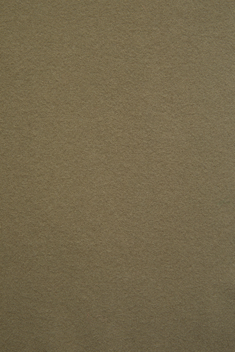 Fringe wool scarf - skinny - Khaki green 5