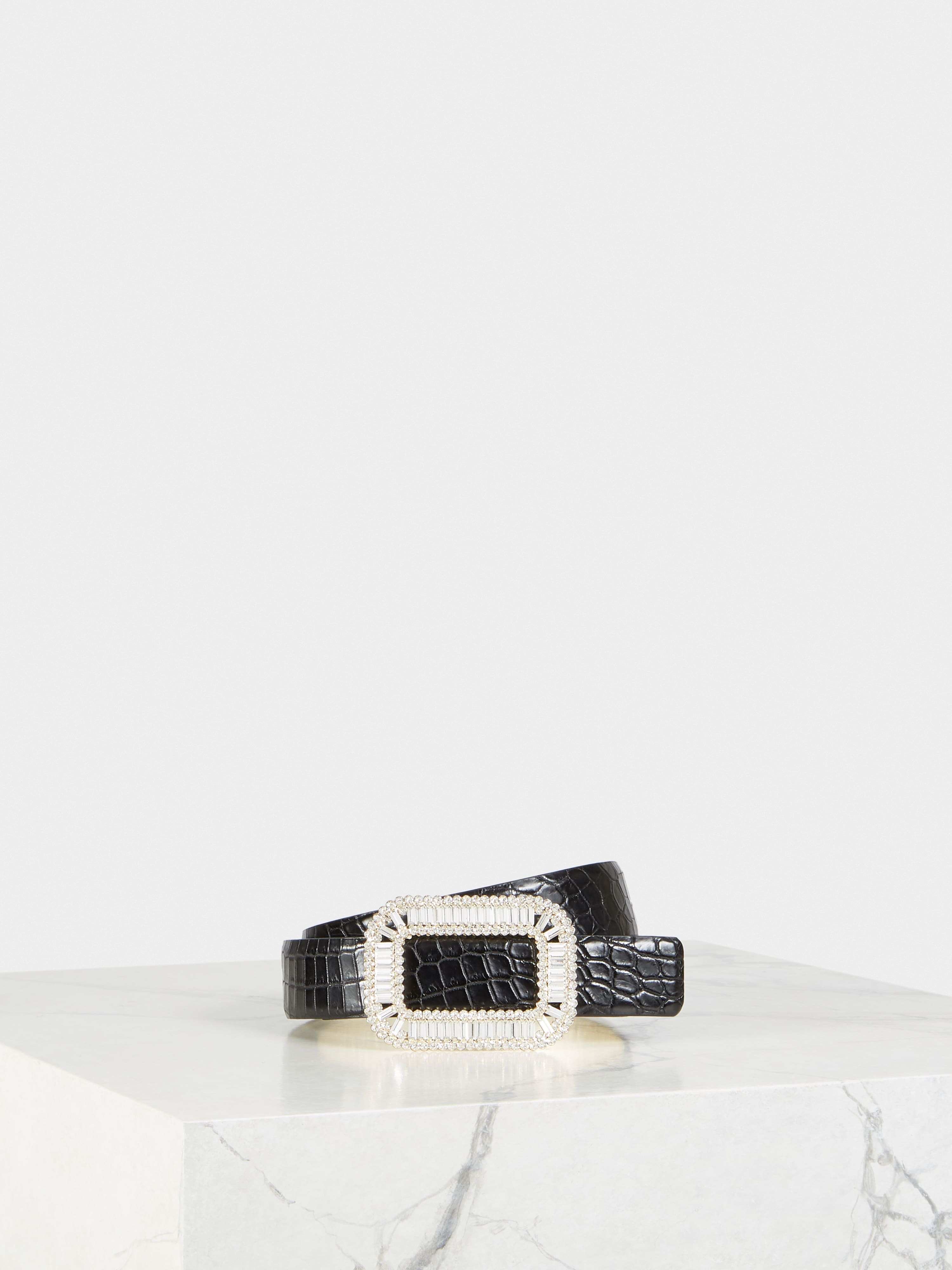 Pilgrim Buckle Belt in Crocodile - 1