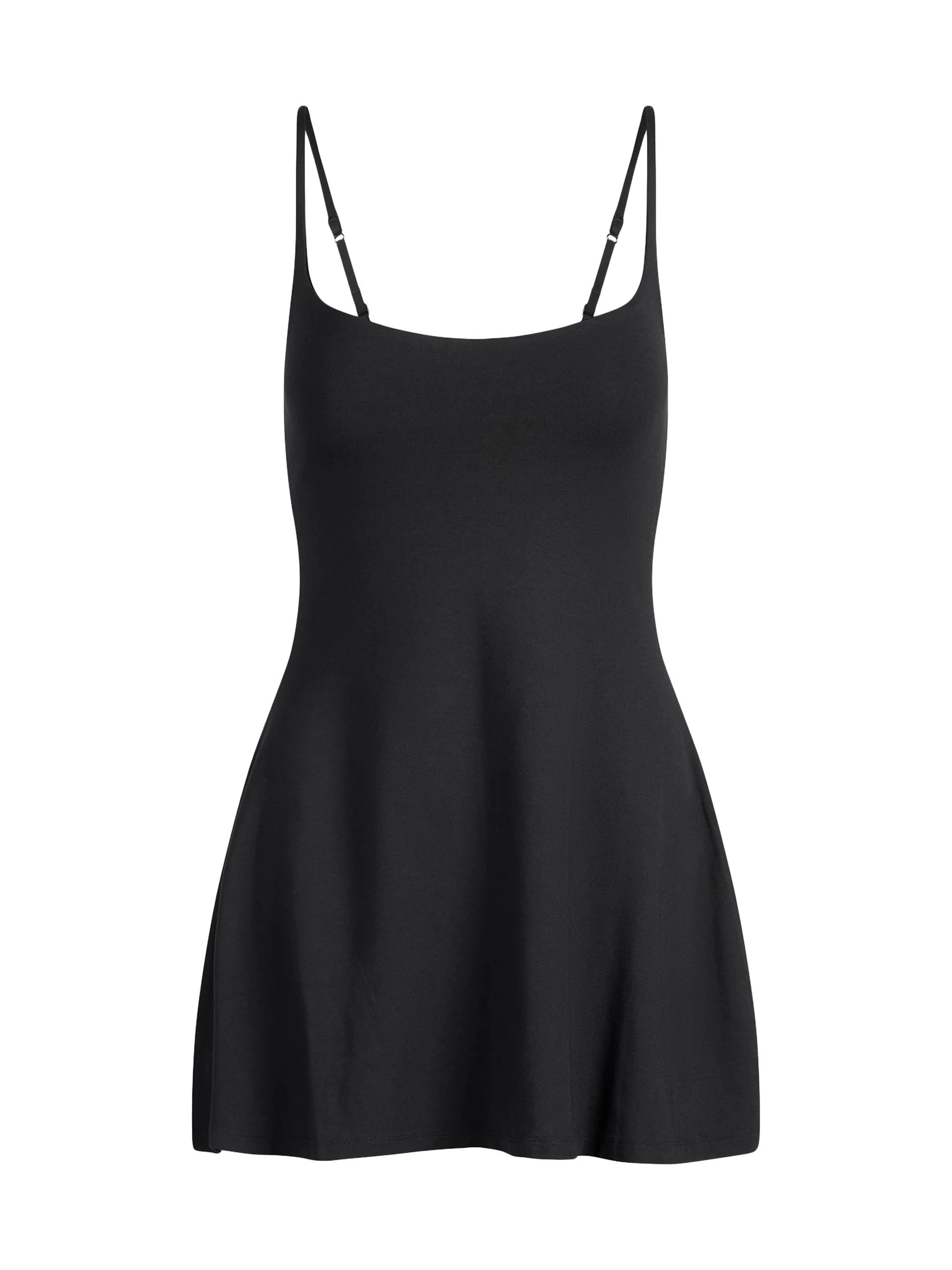 Women's Smooth Layers Scoop Neck Minidress - Obsidian - 1
