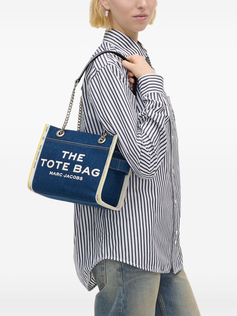 The Denim Chain Small Tote bag - 2