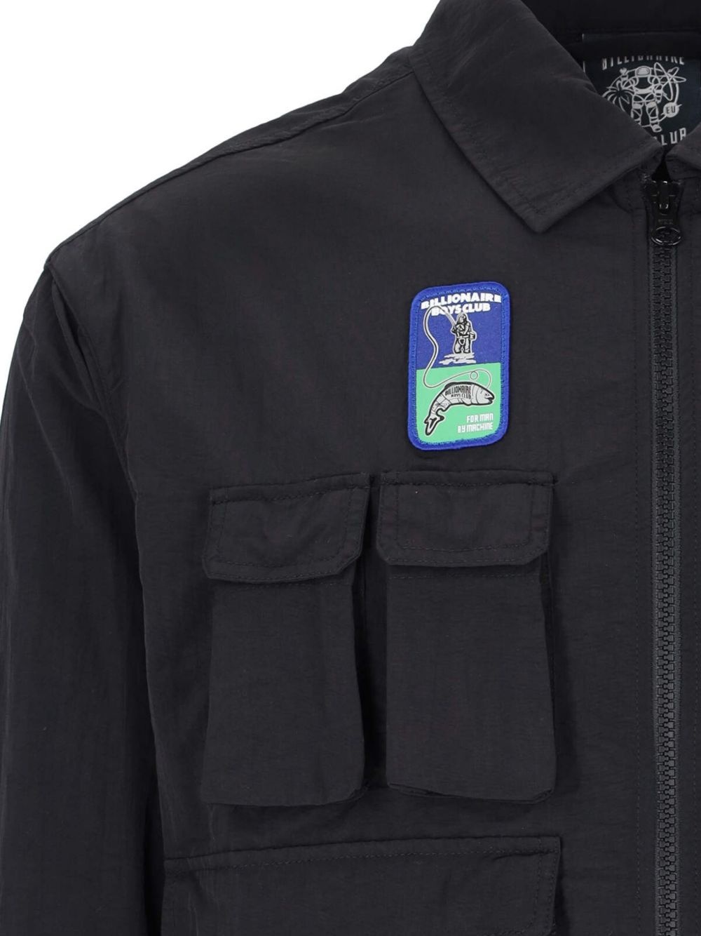 multi-pocket shirt jacket - 4
