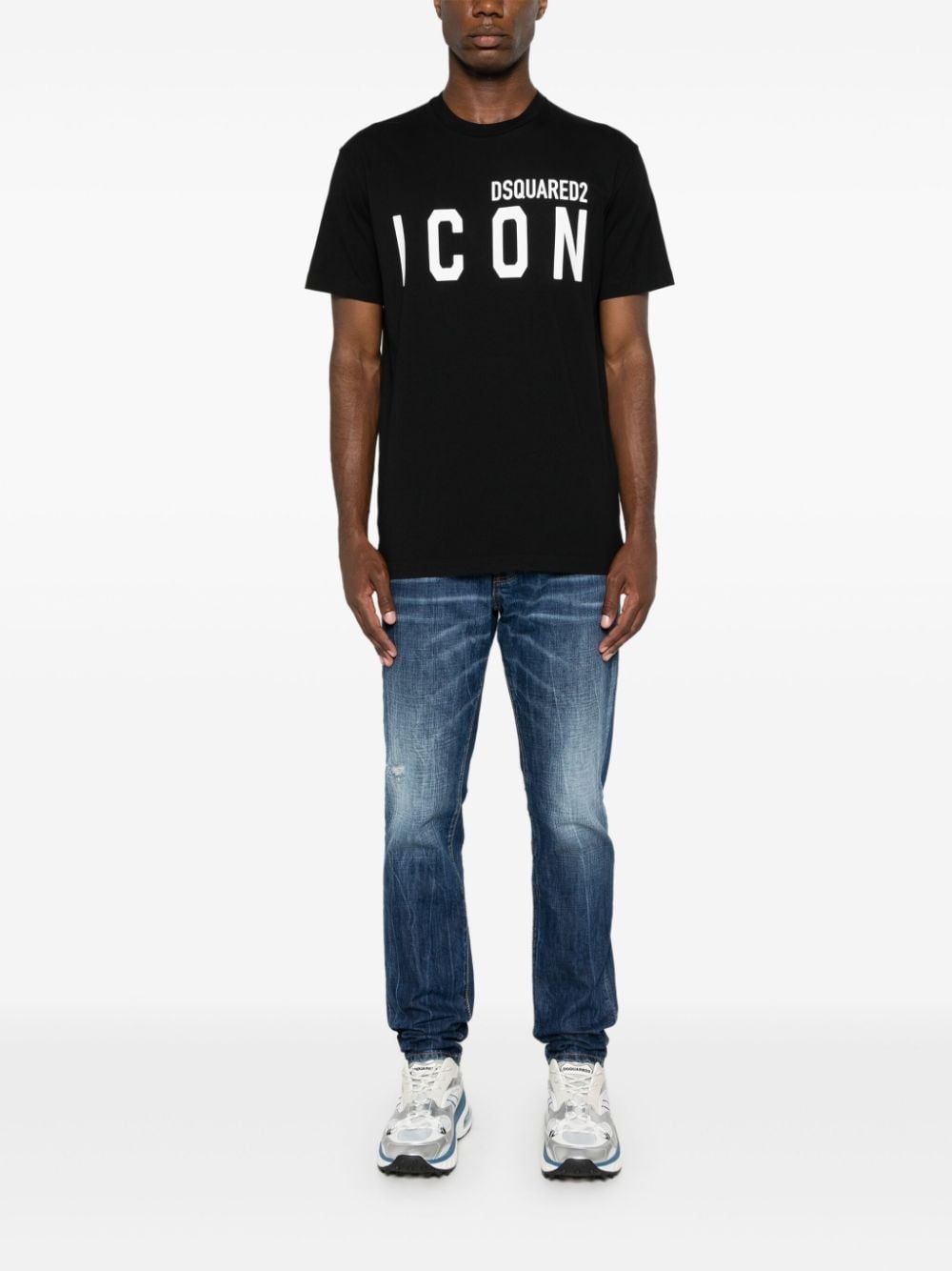 logo-print cotton T-shirt - 2