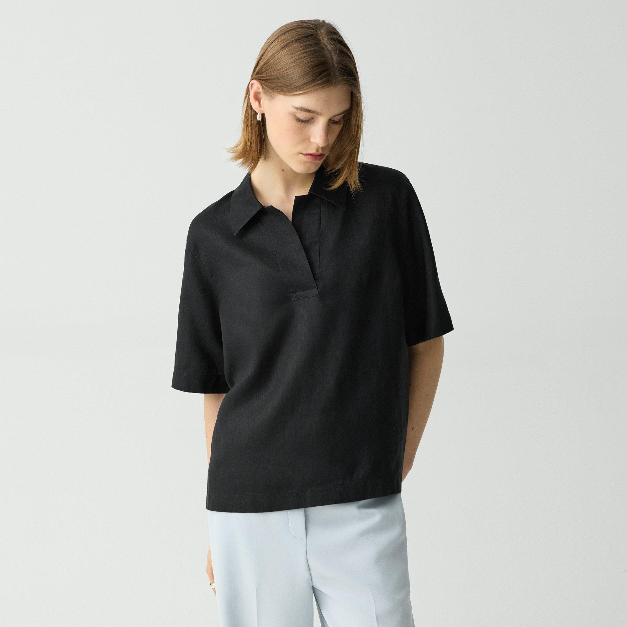 Polo Shirt in Relaxed Linen - 2