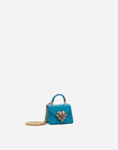 Dolce & Gabbana Devotion micro bag in crocodile flank leather outlook