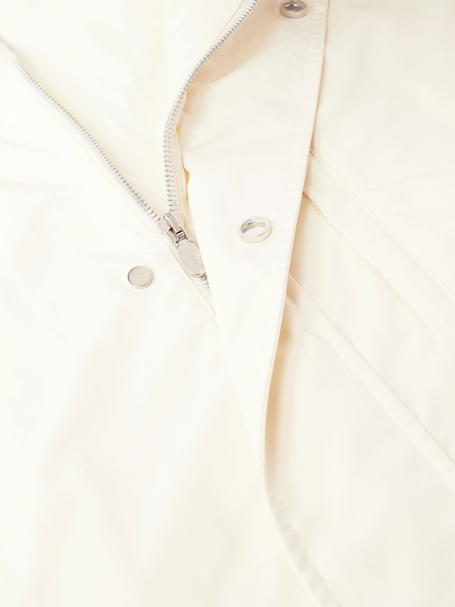 Shell Hooded Coat Cream - 4