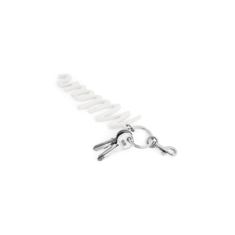 BALENCIAGA Charm/keychain Milan in White outlook
