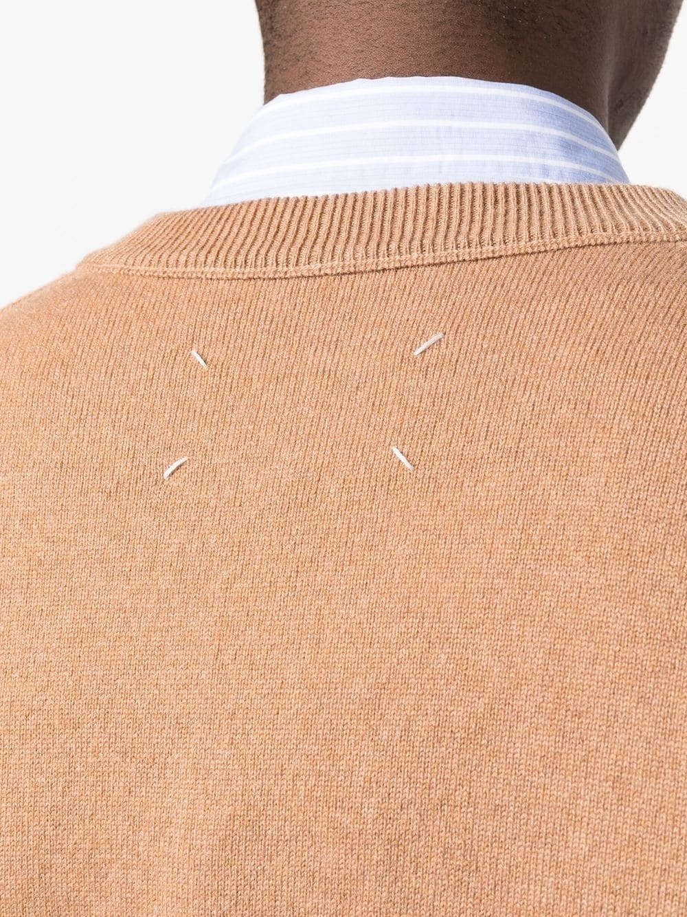 V-neck cashmere sweater - 5