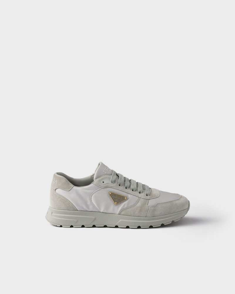 Prada Prax 2.0 Re-Nylon and suede sneakers outlook