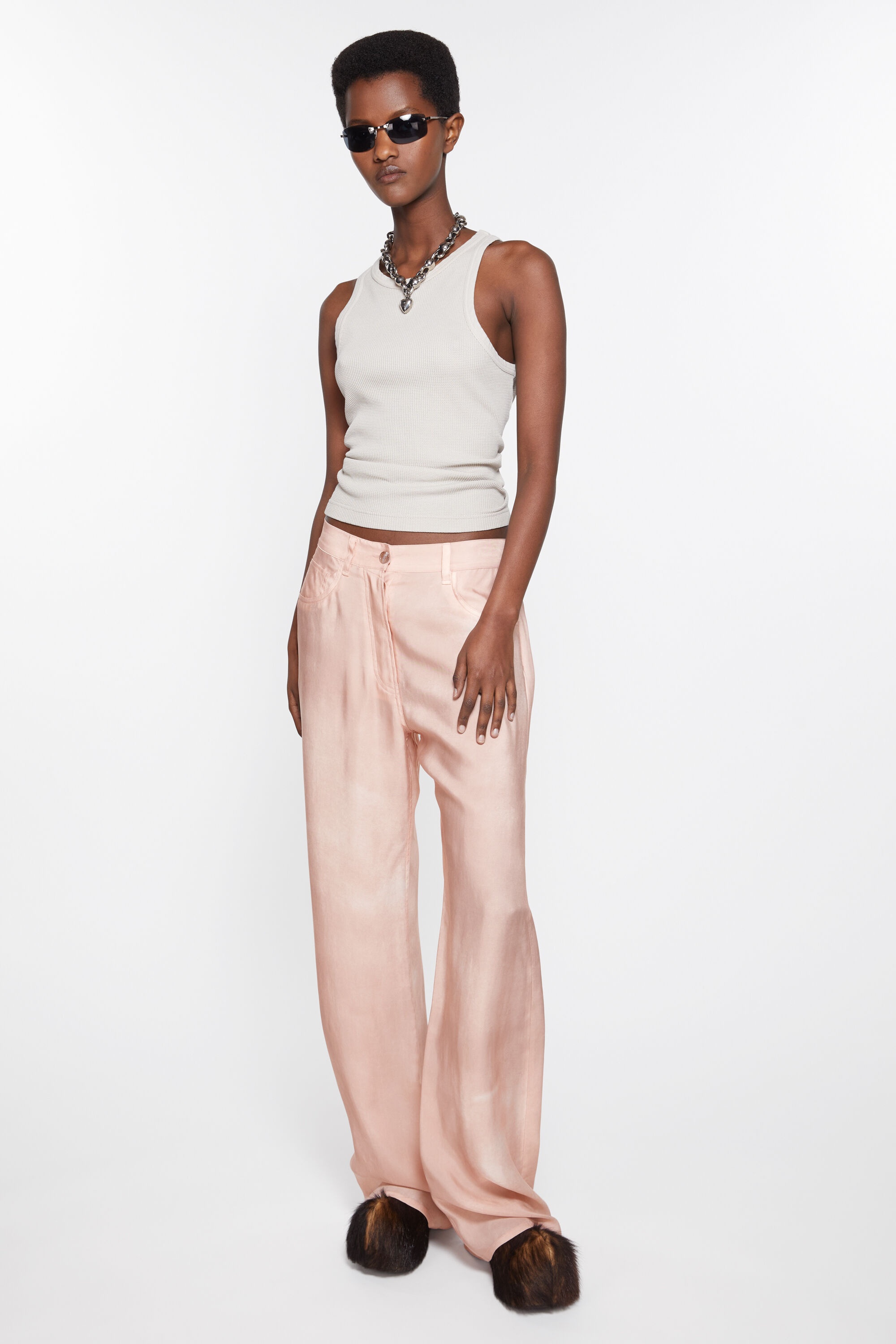 Printed trousers - Pale Pink - 4
