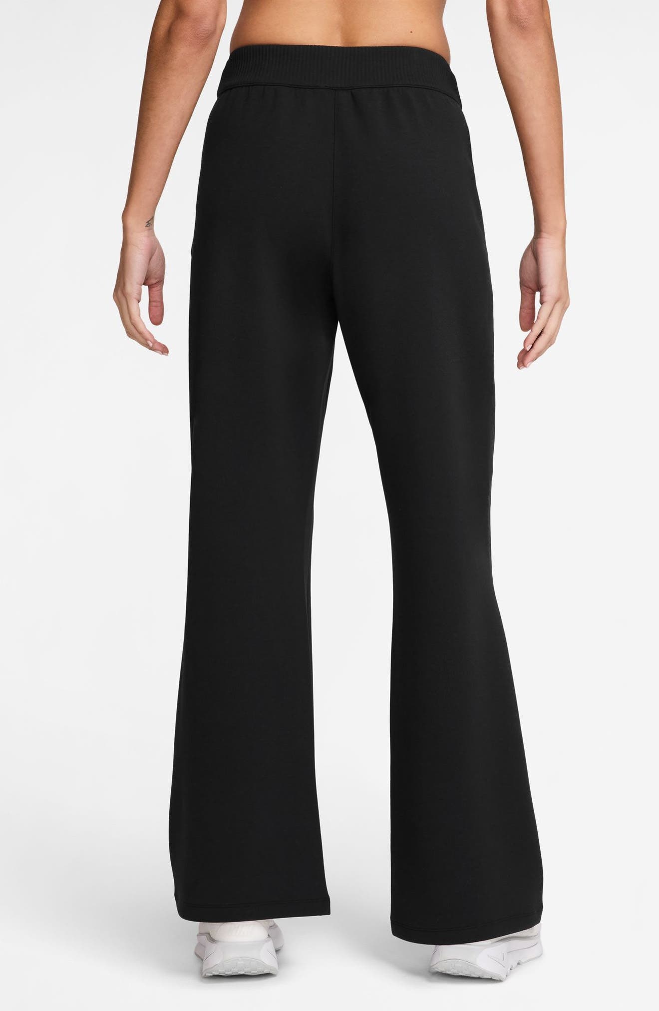 Nike 24.7 ImpossiblySoft Dri-FIT High-Waisted Loose Flared Pants in 010 Black/dkskgy at Nordstrom - 2