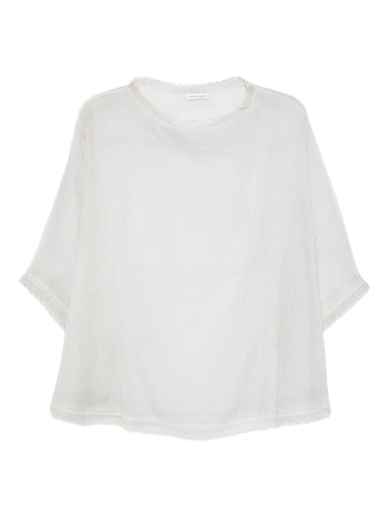 lace-trim blouse 1