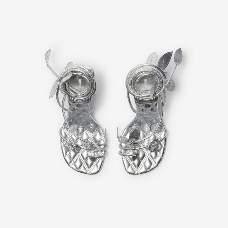 가죽 Ivy Flora Heeled 샌들 5