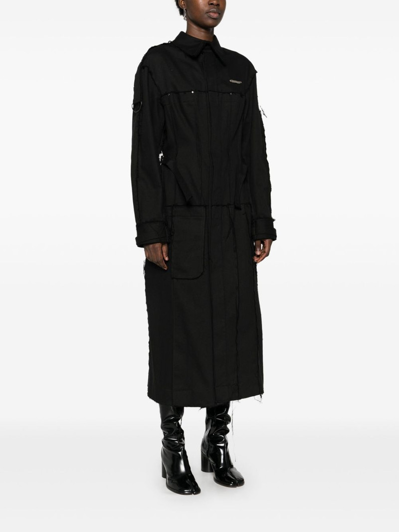 darted denim trench coat 3