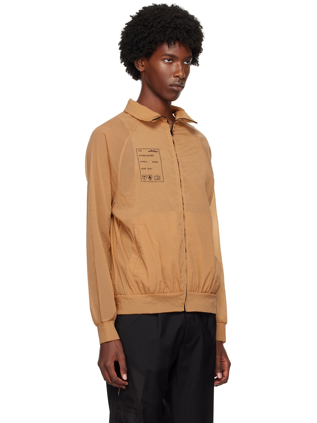 Tan Sheer Jacket - 2