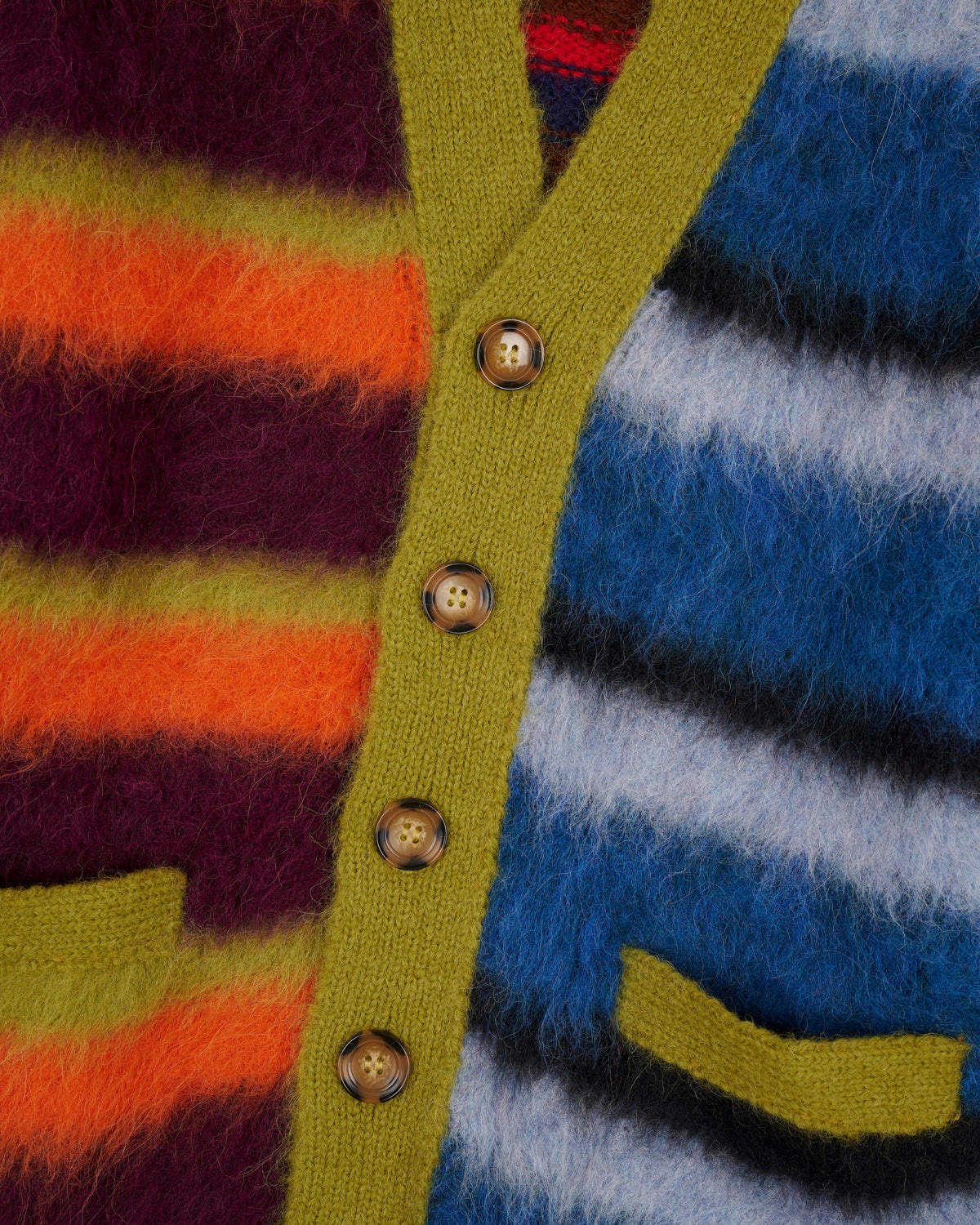 Blurry Lines Alpaca Cardigan - Multi - 3