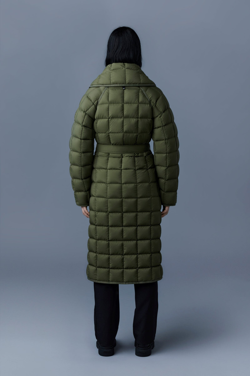 ALLEGRA Matte light down wrap coat 4