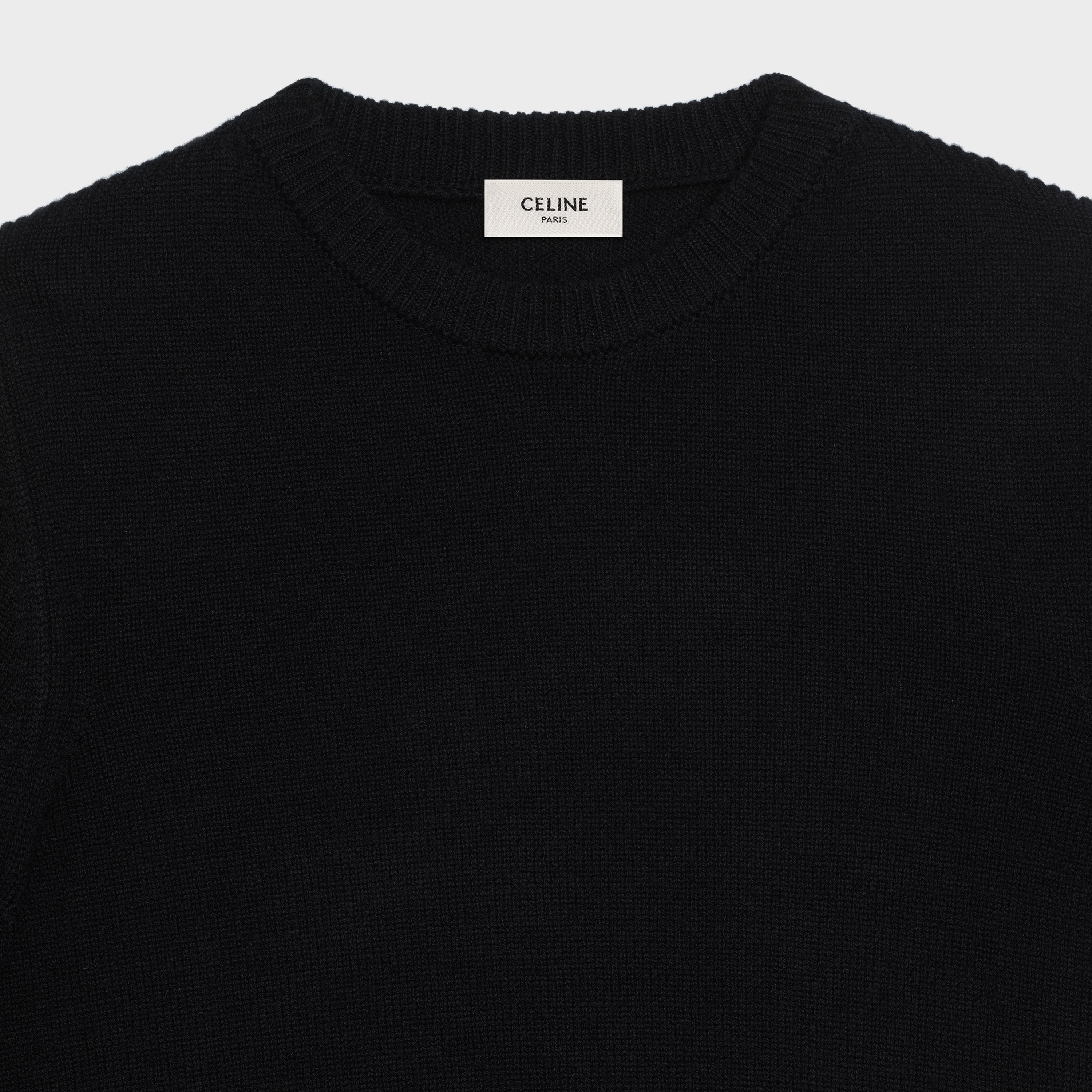 CREW NECK SWEATER IN ICONIC CASHMERE - 3