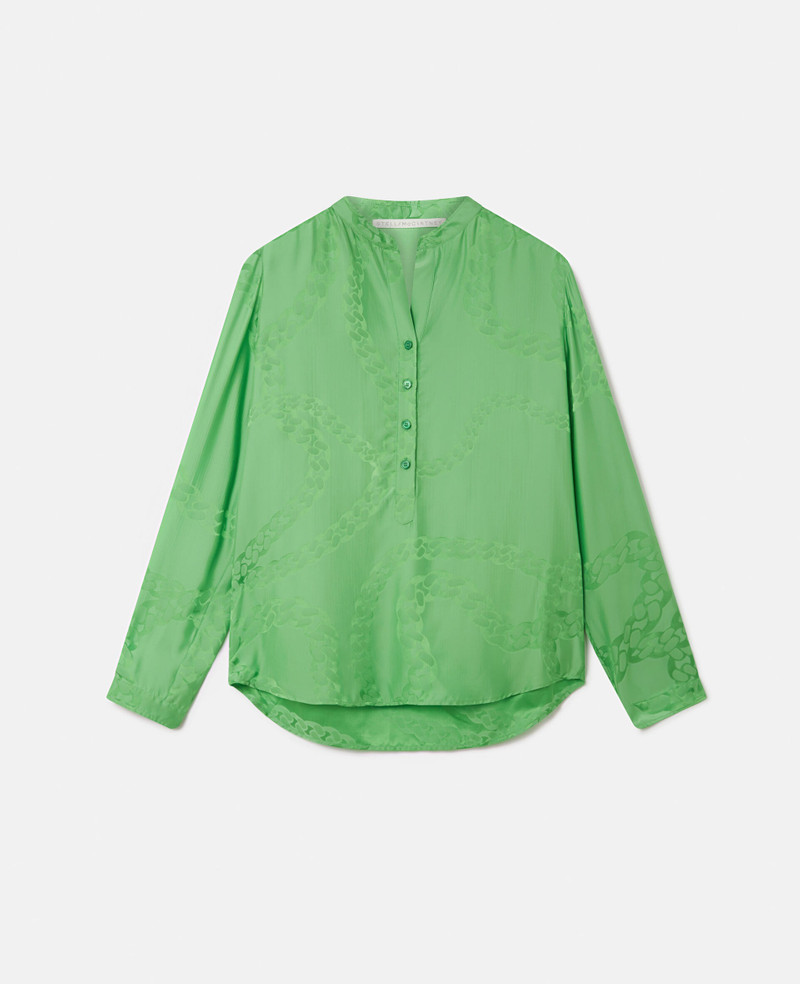 Falabella Chain Silk Jacquard Shirt 1
