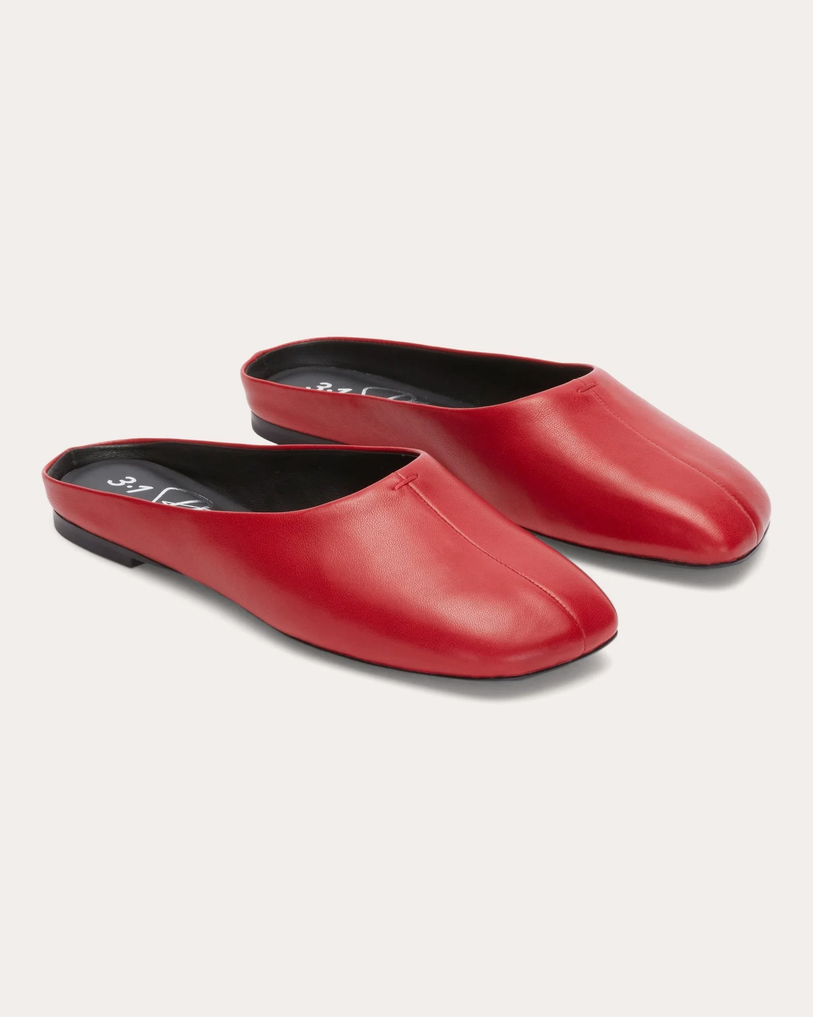 ID Leather Flat Mule - 1