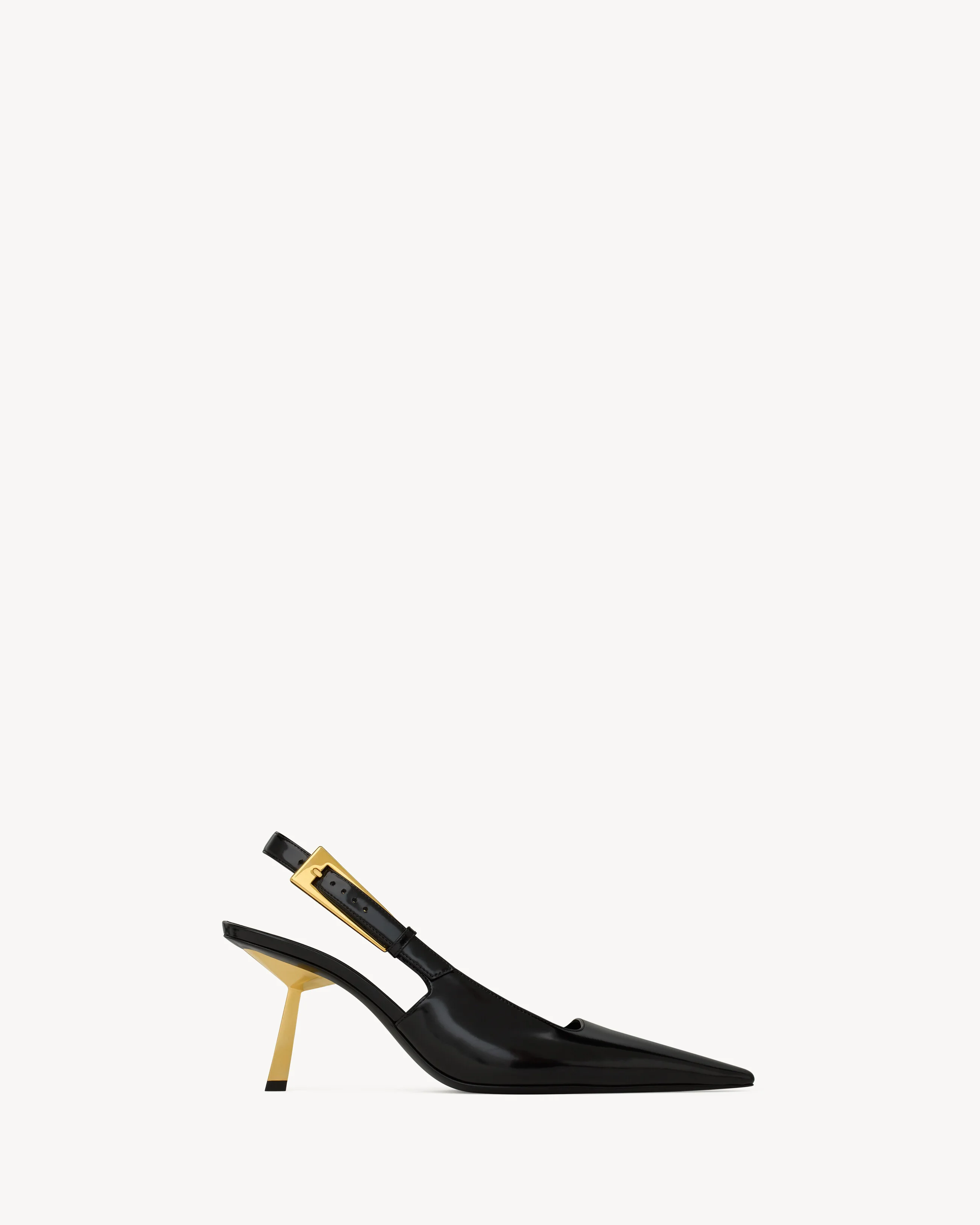 lee slingback pumps in glazed leather - 1