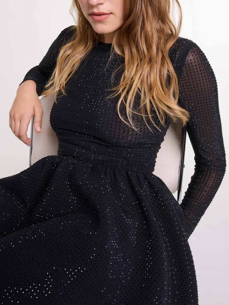Rhinestone mini dress 6