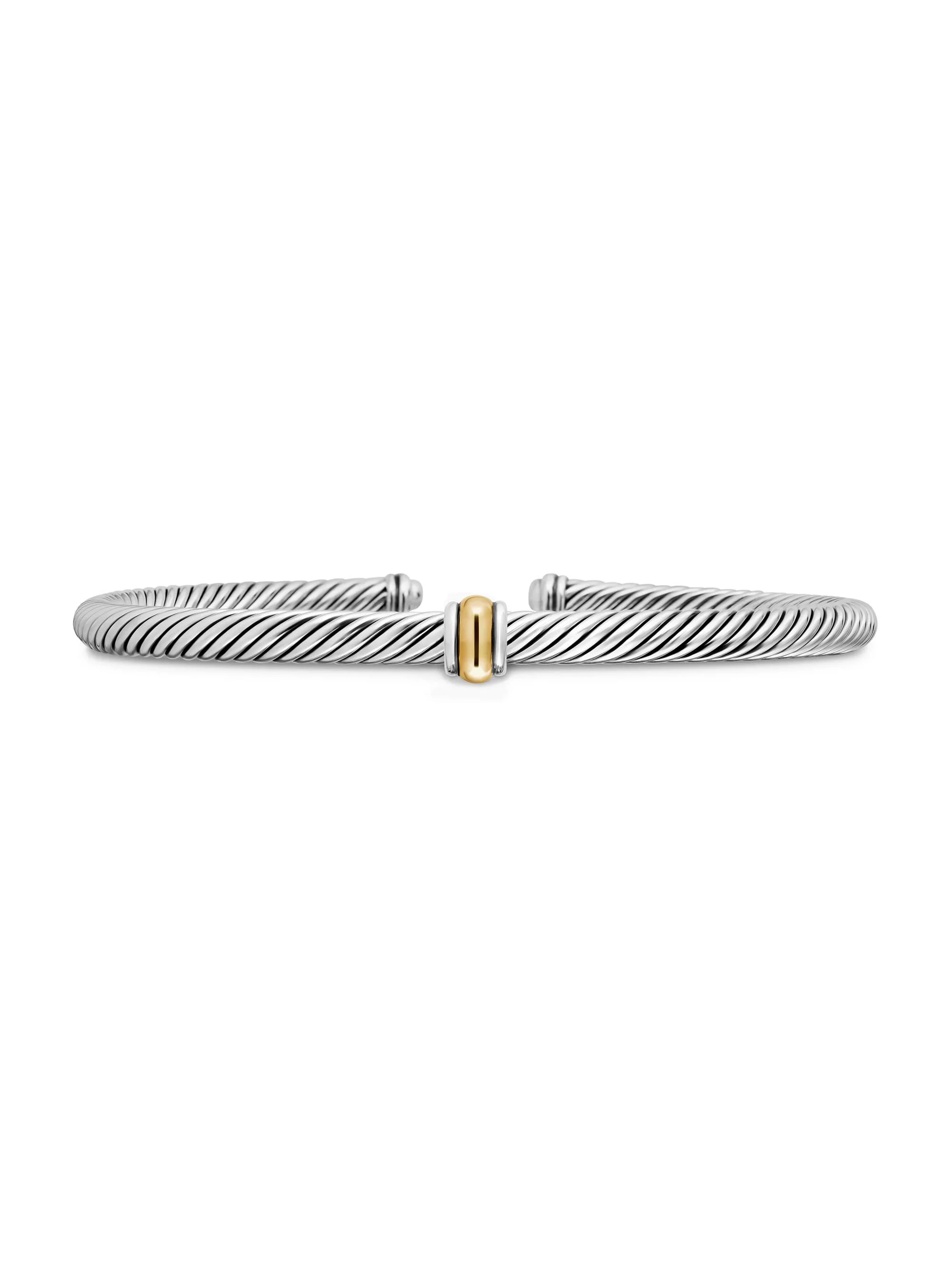 Women's Classic Cable Station Bracelet in Sterling Silver - Silver - 1