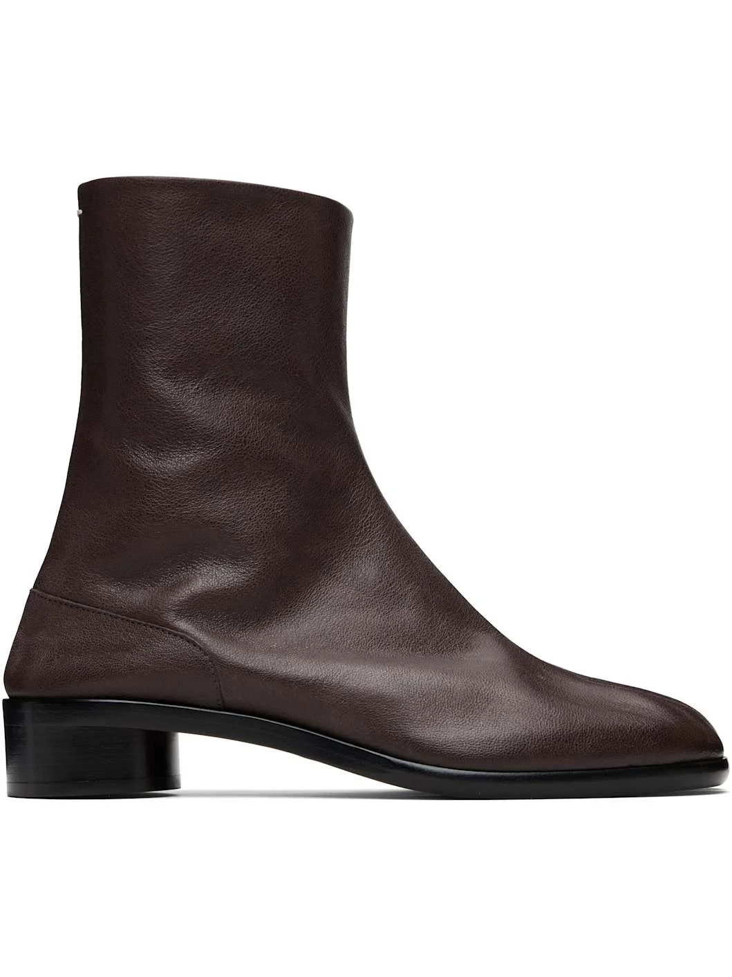 Brown Tabi Ankle Boots - 1