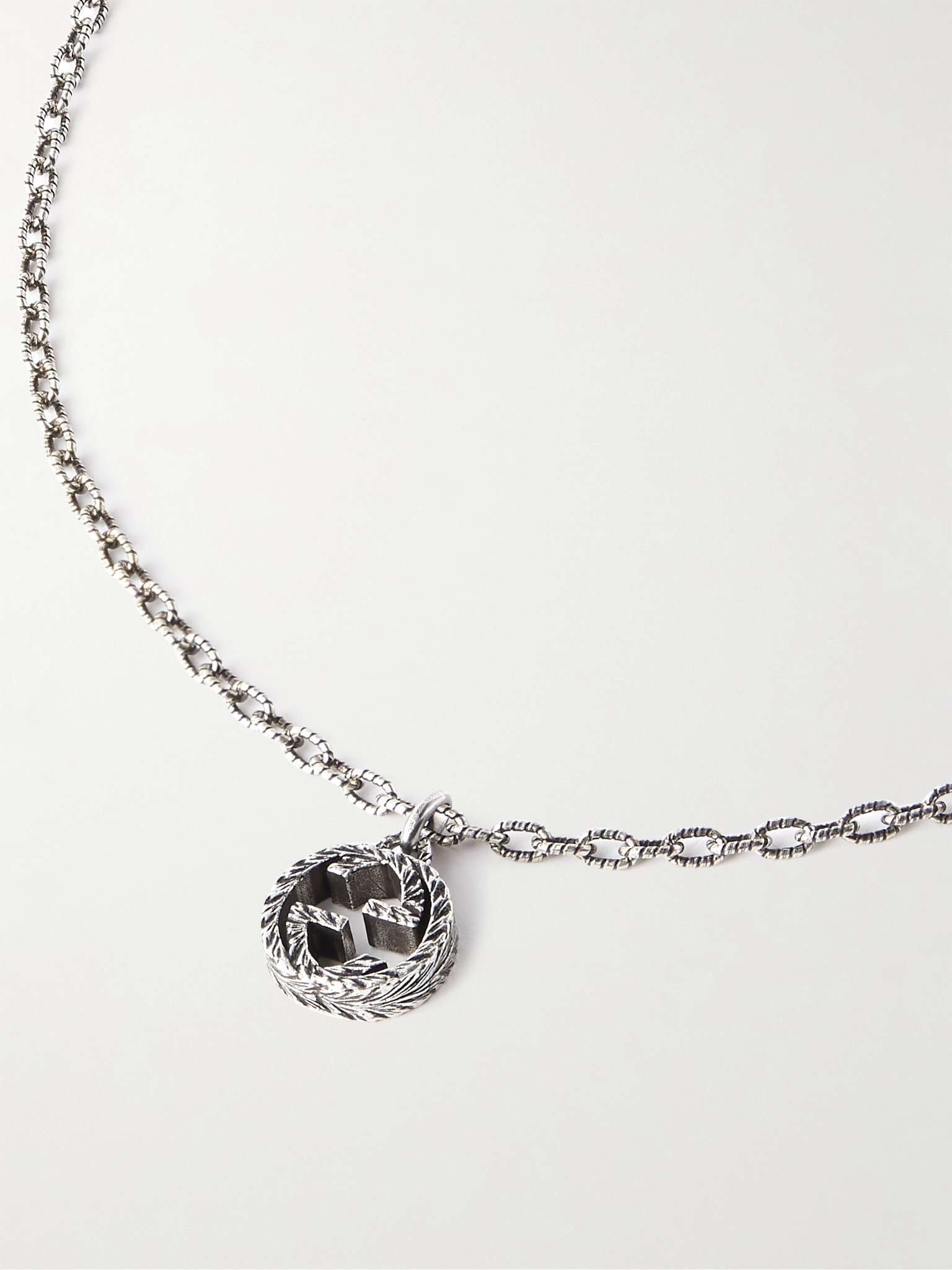 Burnished Sterling Silver Pendant Necklace - 4
