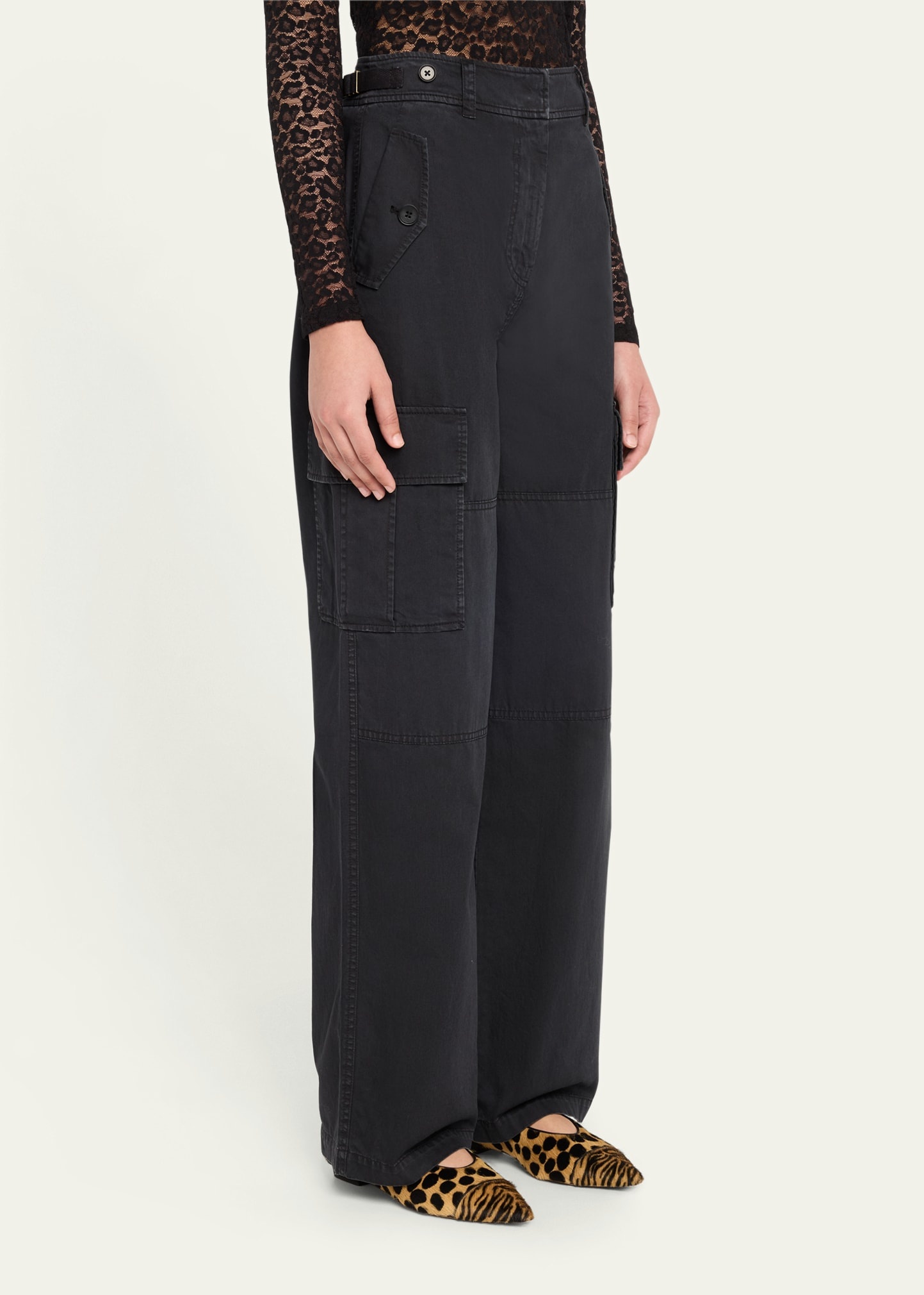 Aiden Mid-Rise Cargo Pants - 4