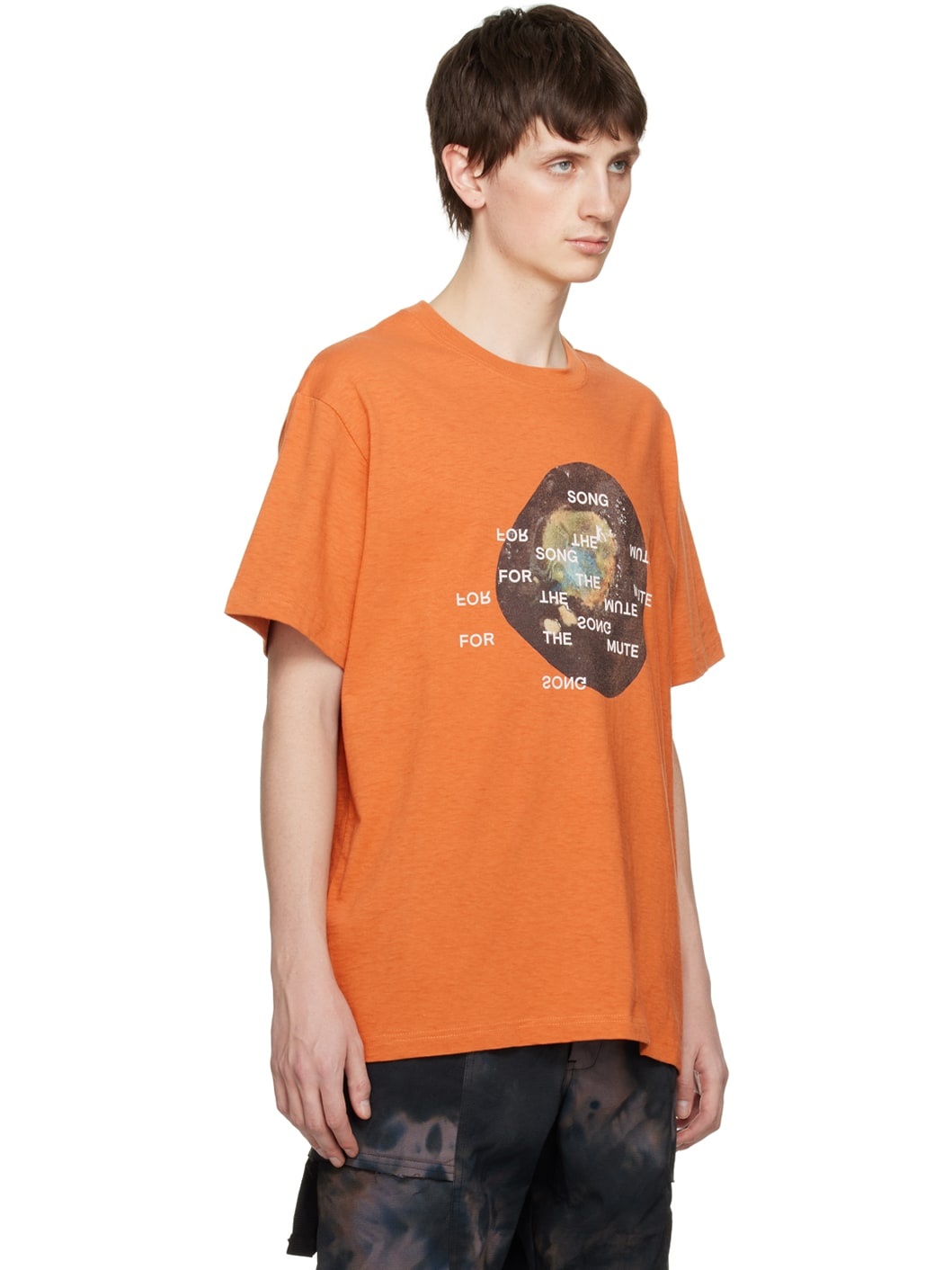 Orange Printed T-Shirt - 2