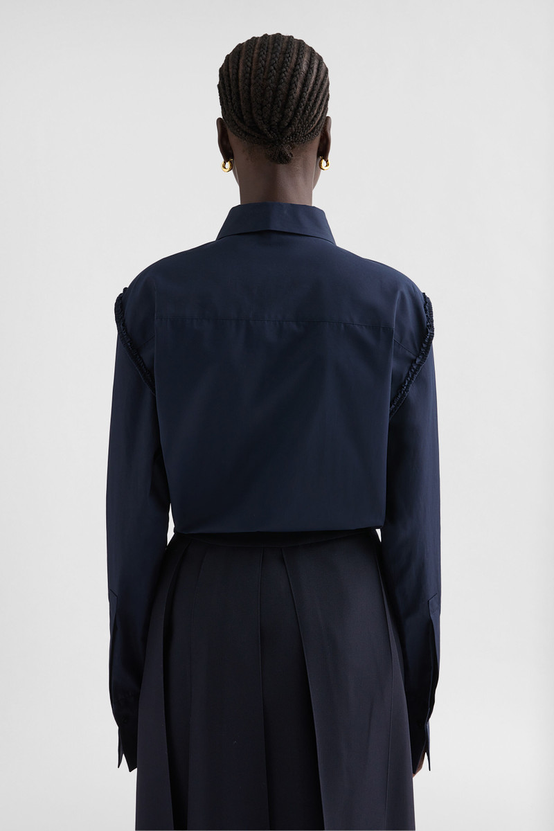 Cotton Poplin Ruffle Shirt 5