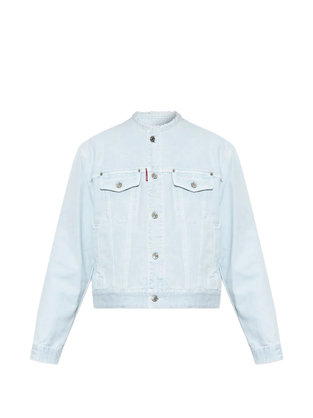 frayed-edge denim jacket - 1